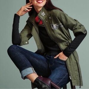Cabi 3371 Military Green Zipper Anorak Jacket Coat *NEW STILL IN BAG*